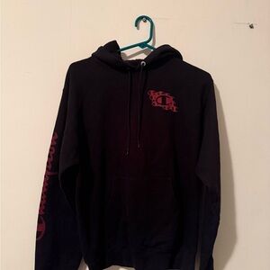 Champion Black and Red Hoodie for Men